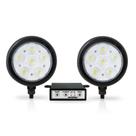 Kit Par Farol Redondo 6W Branco Com Módulo