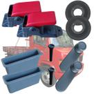 KIT PAR FORRO+MANIVELA+MAÇANETA+PUXADOR Mb 709 710 BICUDINHO
