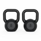 Kit par kettlebell 8kg musculação academia fitness treino em casa funcional, halter de ferro emborrachado alta performance, resistência premium