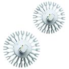 Kit Par Lâmpada Super Led Automotiva H3 6000 Lumens 12V 24V 40W 6000K