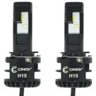 Kit Par Lâmpada Super Ultra Bi Led Plus Automotiva Farol 12000 Lumens 6500K 12V 24V Carro Cinoy