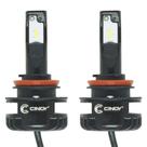 Kit Par Lâmpada Super Ultra Led Plus Automotiva Farol 12000 Lumens 6500K 12V 24V Carro Camin - Cinoy