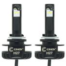 Kit Par Lâmpada Super Ultra Led Plus Automotiva H27 12000 Lumens 6500K Cinoy YN-LSLH27P
