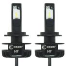 Kit Par Lâmpada Super Ultra Led Plus Automotiva H7 12000 Lumens 6500K Cinoy YN-LSLH7P