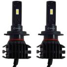 Kit Par Lâmpada Super Ultra Led Plus Automotiva H7 12000 Lumens 6500K Cinoy YN-LSLH7P