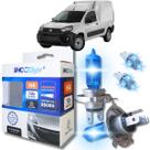 Kit par lâmpadas super branca conector h4 8500k shocklight + par leds pingo conector t10 universal