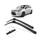 Kit Par Palheta Limpador de Parabrisa Citroen C3 2005 2006 2007 2008 2009 2010 2011 2012