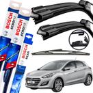 Kit Par Palheta Limpador de Parabrisa Para Brisa Paleta Traseira Bosch Original i30