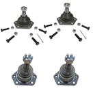 Kit Par Pivo Suspensao Inferior Superior - Blazer 1996 A 2011 / S10 1995 A 2011 - Pvi1025 / Pvs1025 / Kit01654