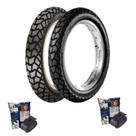 Kit Par Pneu Moto Viper 110/90-17 Traseiro e 90/90-19 Diateiro Maggion + 2 Câmaras Gulfair MJ17 e MJ19