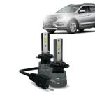Kit Par Super Led Mini Rayx Santa Fe 2014 À 2016 Alto Baixo Milha