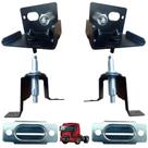Kit Par Suporte Inf/sup Trinco Capo+presilha Ford Cargo Novo