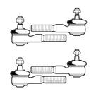 KIT PAR TERMINAL DIRECAO DIREITO + PAR ESQUERDO - Opala 1988 A 1991 - KIT00045 KIT PAR TERMINAL DIRECAO DIREITO + PAR ESQUERDO - Opala 1988 A 1991 - KIT00045
