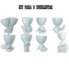 Kit Para 9 Suculentas Vasos Decorativos Robert Plant Bob