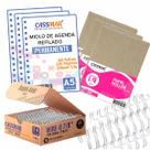 Kit para agenda permanente miolo + papel Holler 1.9mm 20 un
