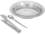 Kit para Arroz e Massa em Inox 3 Peças Kit para Arroz e Massa em Inox 3 Peças