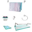 Kit Para Banheiro Cosmo Vidro Incolor