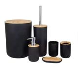 Kit para Banheiro em Bambu 6 Peças