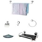 Kit Para Banheiro Gana Vidro Modelado Fumê