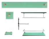 Kit Para Banheiro Jade 8 Verde