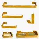 Kit Para Banheiro Luxo Quasar Dourado 6 Peças Kit Para Banheiro Luxo Quasar Dourado 6 Peças
