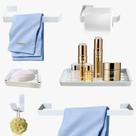 Kit Para Banheiro Luxo Quasar Gelo 6 Peças Kit Para Banheiro Luxo Quasar Gelo 6 Peças