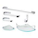 Kit Para Banheiro Ônix 9 Incolor (6 Peças)