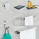Kit Para Banheiro Perfect 6 Peças Fumê Kit Para Banheiro Perfect 6 Peças Fumê