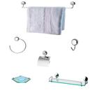 Kit Para Banheiro Topázio 4 Incolor (6 Peças) Kit Para Banheiro Topázio 4 Incolor (6 Peças)