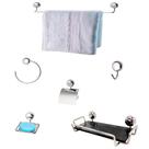 Kit Para Banheiro Topázio Alumínio Vidro Fumê Kit Para Banheiro Topázio Alumínio Vidro Fumê