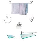 Kit Para Banheiro Topázio Premium Vidro Incolor Kit Para Banheiro Topázio Premium Vidro Incolor
