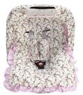 Kit Para Bebê Conforto 04 Pçs TR - Floral Rosa Kit Para Bebê Conforto 04 Pçs TR - Floral Rosa