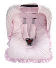Kit Para Bebê Conforto 04 Pçs TR - Poá Rosa Kit Para Bebê Conforto 04 Pçs TR - Poá Rosa