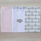 Kit Para Bebe Cueiro 3 Peças Varias Estampas