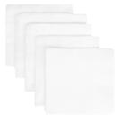 Kit Para Bebê Fraldas com Tecido Duplo Branco 5 Pças Enxoval