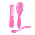 Kit Para Bebê Recém Nascido com Escova e Pente e colher Kit Para Bebê Recém Nascido com Escova e Pente e colher