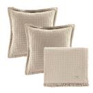 Kit Para Cama e Sofá Manta e Almofadas 100% Algodão Texturizadas Atlanta Karsten