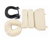 Kit para cama / maca de massagem contendo cinco acessorios bege