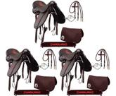 Kit Para Cavalgada Combo 3 Selas Mangalarga Confort Marrom Marchador Confira! Kit Para Cavalgada Combo 3 Selas Mangalarga Confort Marrom Marchador Confira!