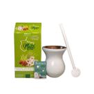 Kit para Chimarrão Completo Envernizada Cuia, Bomba, Filtro e Erva-Mate -