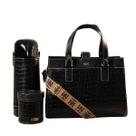 Kit para Chimarrão Três Peças Bella Matetri Acompanha Mateira, Térmica 1L e Porta-Erva -