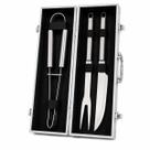 Kit Para Churrasco 3 Peças com Maleta Inox Ke Home