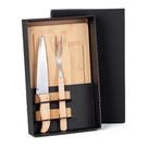 Kit para Churrasco em Bambu/Inox 3 Peças