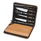 Kit para Churrasco Inox 8 Peças Polywood Tabaco
