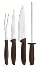 Kit para Churrasco Plenus Marrom 4 Peças Tramontina