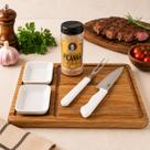 Kit para Churrasco Tábua Cortar e Servir - Mod.04