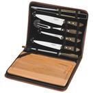 Kit Para Churrasco Tramontina Em Aço Inox Cabo Castanho Polywood Com Tábua E Estojo 8 Peças Tramontina Kit Para Churrasco Tramontina Em Aço Inox Cabo Castanho Polywood Com Tábua E Estojo 8 Peças Tramontina