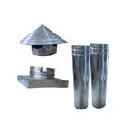 Kit Para Churrasqueira Pré Moldada com Adaptador duto e chapéu chinês