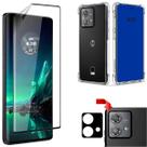 Kit Para Edge 40 Neo Película Cerâmica 9D + Película da Câmera 3D + Capa Capinha Case Kit Para Edge 40 Neo Película Cerâmica 9D + Película da Câmera 3D + Capa Capinha Case