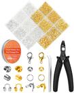 Kit para Fabricação de Joias FIVEIZERO 1950 Peças com Miçangas de Crimpagem Kit para Fabricação de Joias FIVEIZERO 1950 Peças com Miçangas de Crimpagem